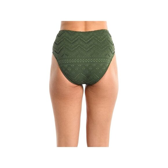 La Blanca Swim Womens 4 Olive Saltwater Sands High-Waist Bottoms NWT - Picture 4 of 9